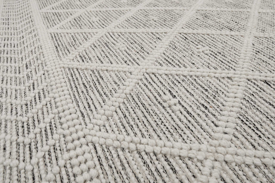 Lia Teppich wollweiß Kurzflor rechteckig