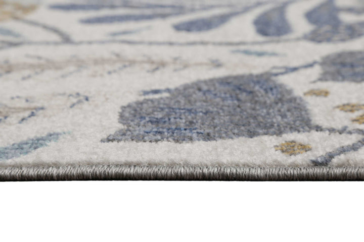 Lilly Outdoor blau beige Kurzflor rechteckig