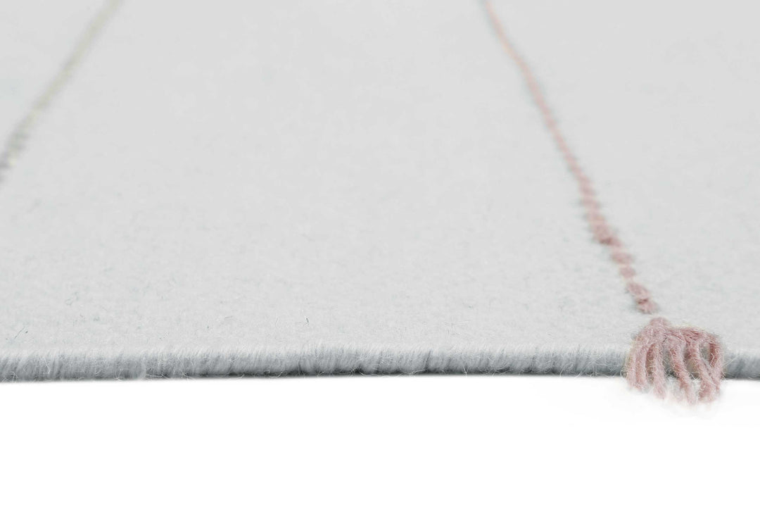 Lina Teppich grau bunt Kurzflor rechteckig