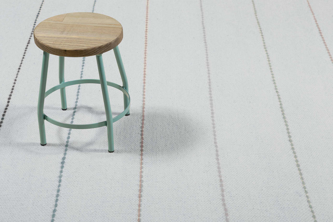 Lina Teppich grau bunt Kurzflor rechteckig