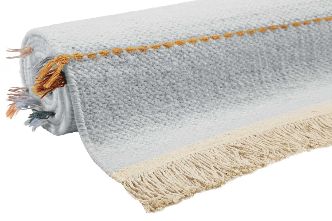 Lina Teppich grau bunt Kurzflor rechteckig