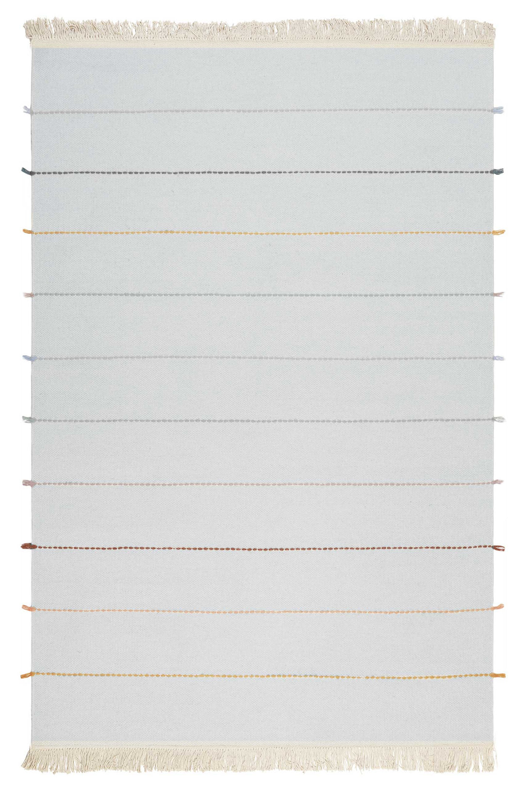 Lina Teppich grau bunt Kurzflor rechteckig