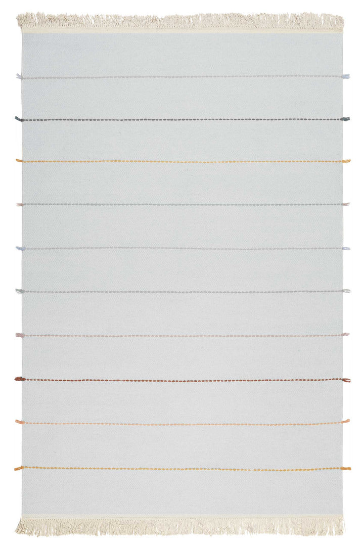 Lina Teppich grau bunt Kurzflor rechteckig