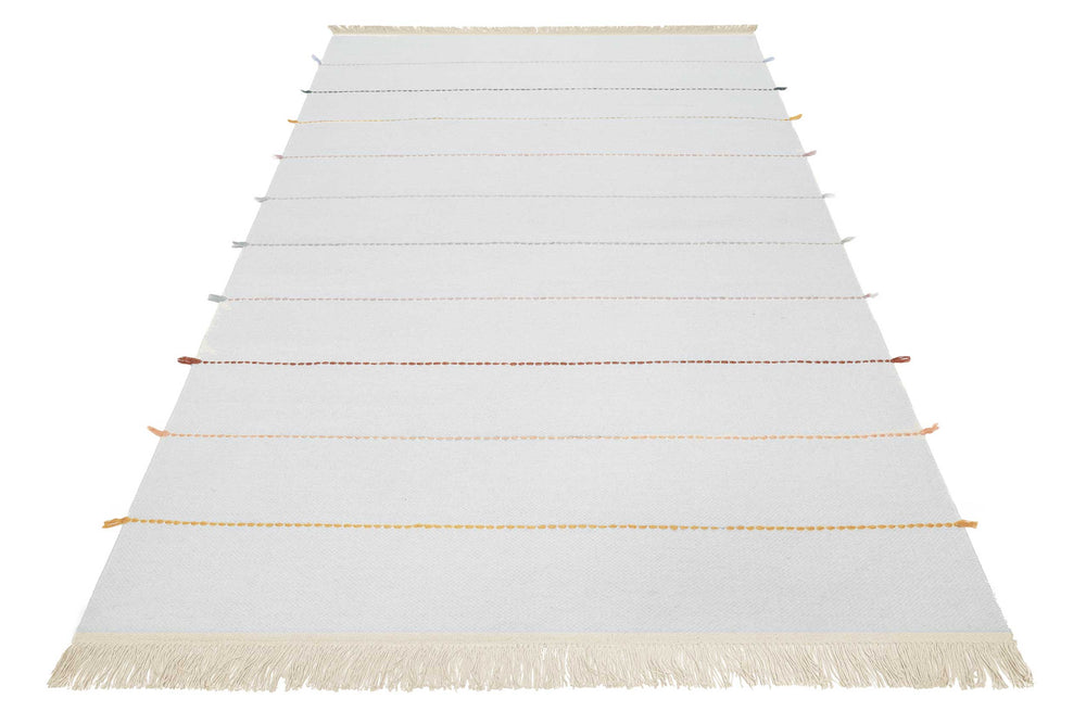 Lina Teppich grau bunt Kurzflor rechteckig