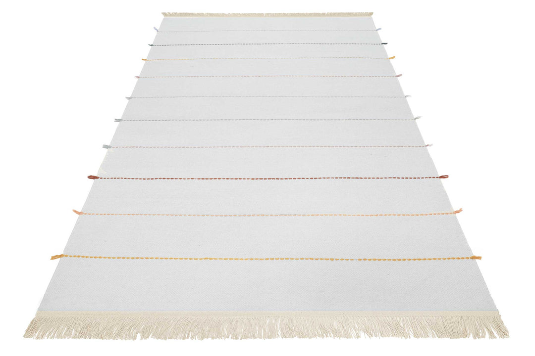 Lina Teppich grau bunt Kurzflor rechteckig