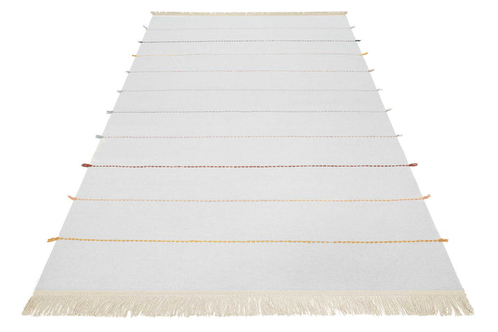 Lina Teppich grau bunt Kurzflor rechteckig