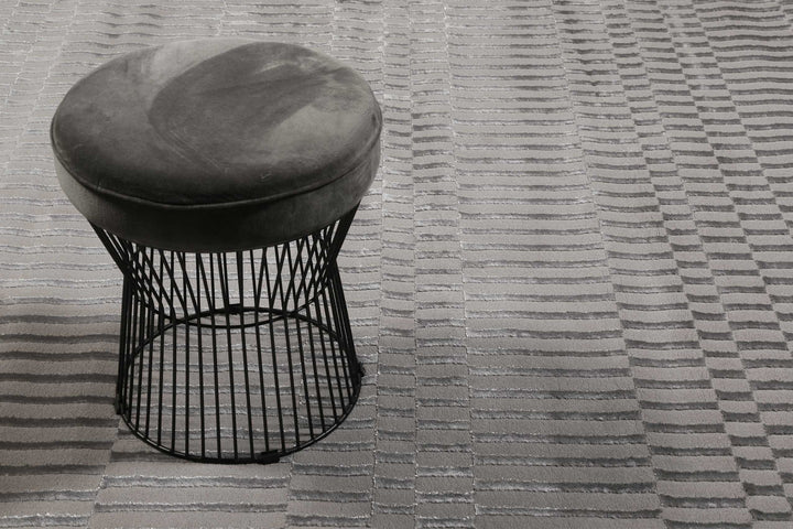 Linn Teppich grau Kurzflor rechteckig