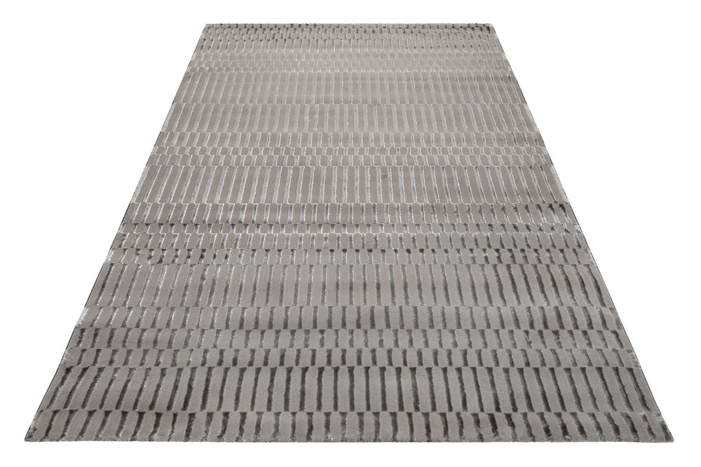 Linn Teppich grau Kurzflor rechteckig