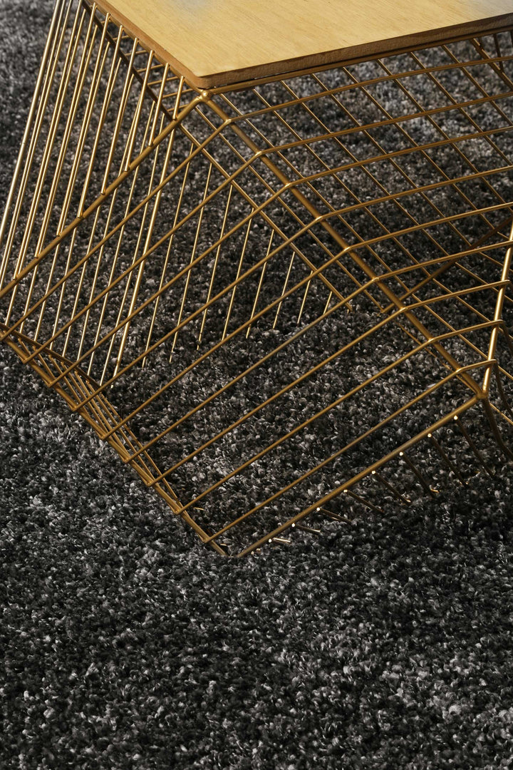 Live Nature Teppich grau Hochflor rechteckig