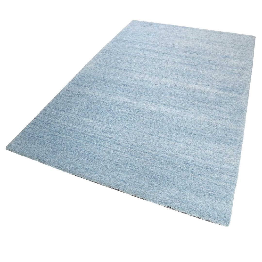 #loft Teppich hellblau meliert Kurzflor rechteckig