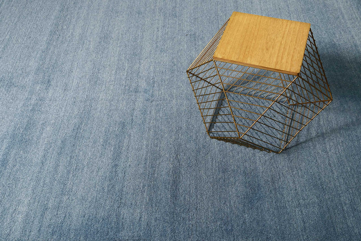 #loft Teppich blau meliert Kurzflor rechteckig