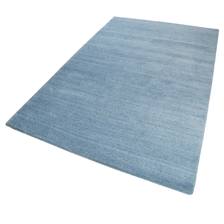 #loft Teppich blau meliert Kurzflor rechteckig