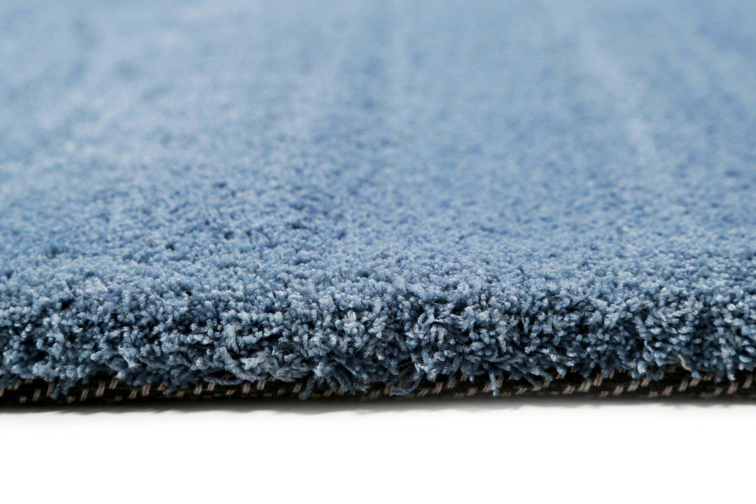 #loft Teppich blau Kurzflor rechteckig