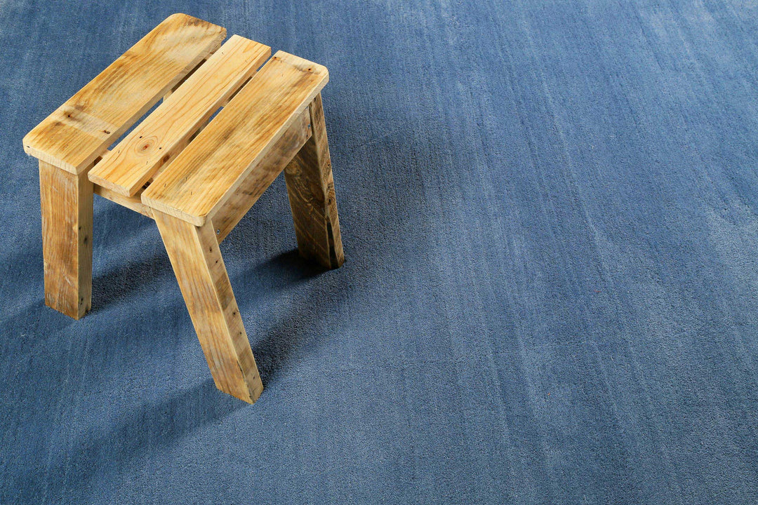 #loft Teppich blau Kurzflor rechteckig