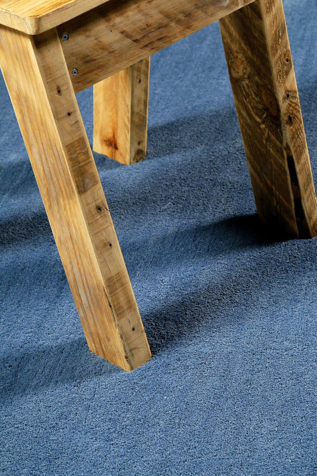 #loft Teppich blau Kurzflor rechteckig