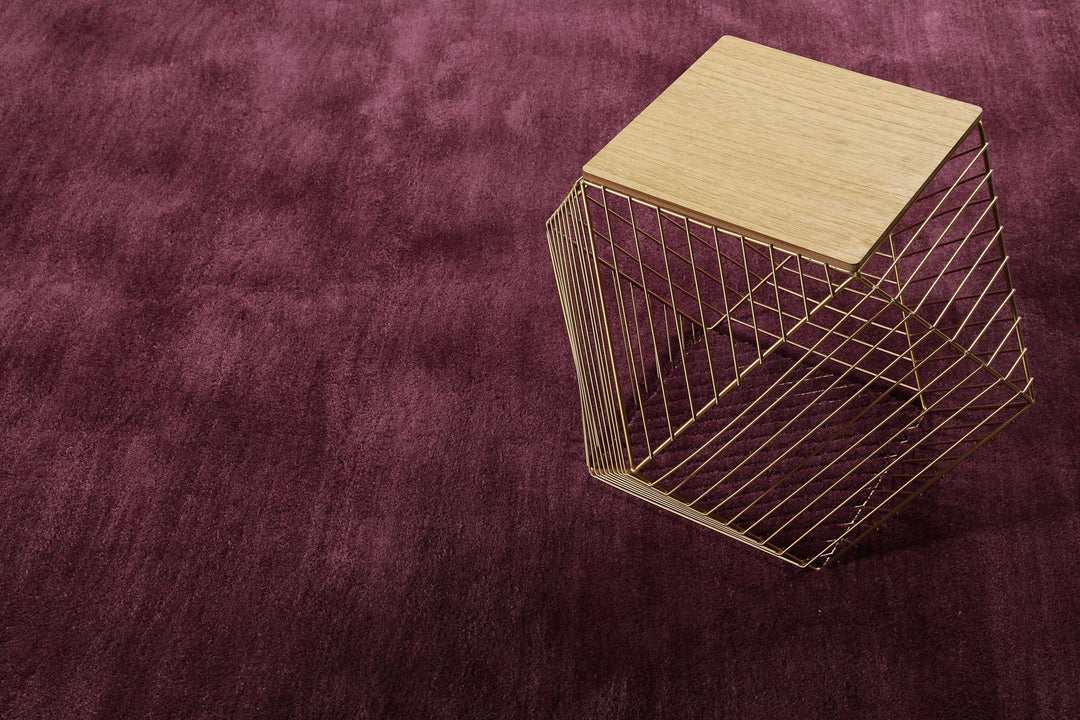 #loft Teppich bordeaux Kurzflor rechteckig