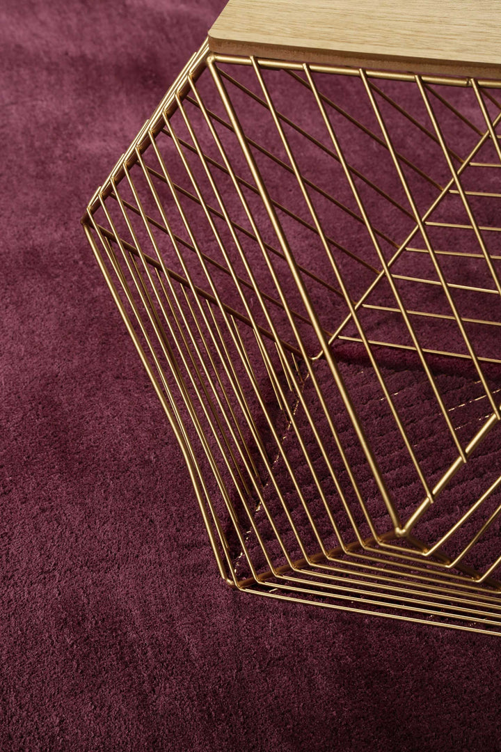 #loft Teppich bordeaux Kurzflor rechteckig