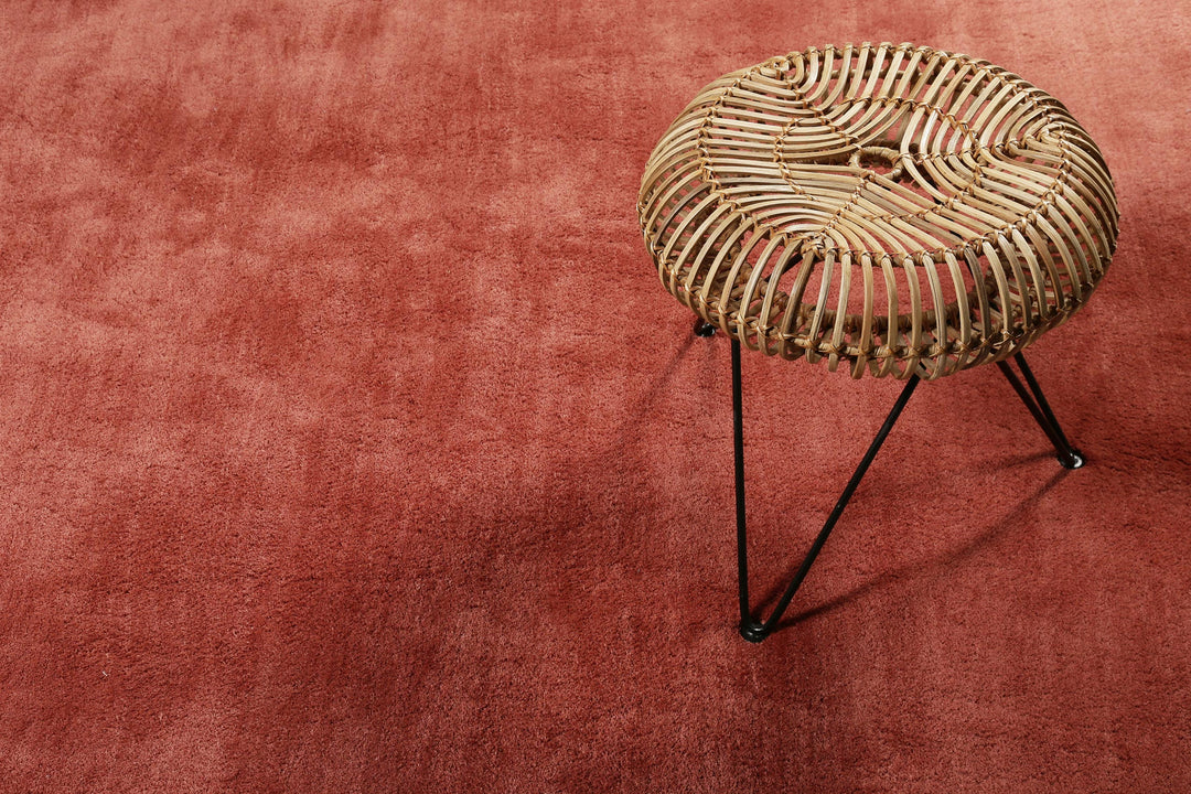 #loft Teppich ziegelrot Kurzflor rechteckig