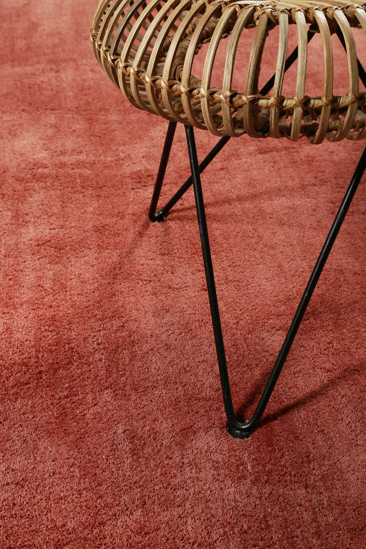 #loft Teppich ziegelrot Kurzflor rechteckig