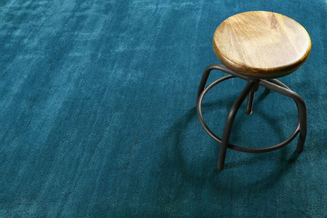 #loft Teppich petrol Kurzflor rechteckig