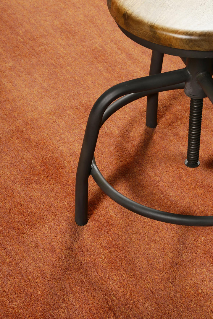 #loft Teppich orange Kurzflor rechteckig