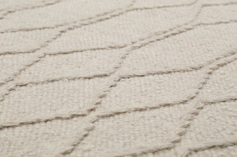 Esprit Kelim Teppich Beige aus Wolle » Lotte «