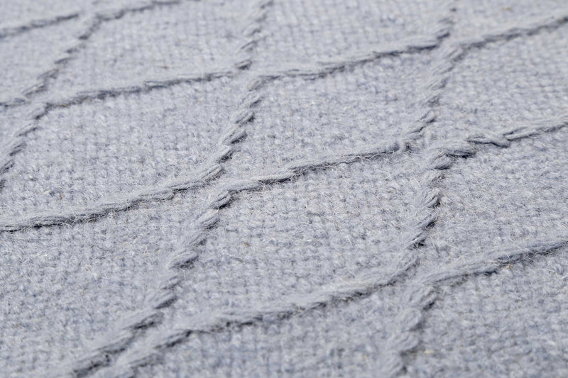 Esprit Kelim Teppich Hellblau aus Wolle » Lotte «