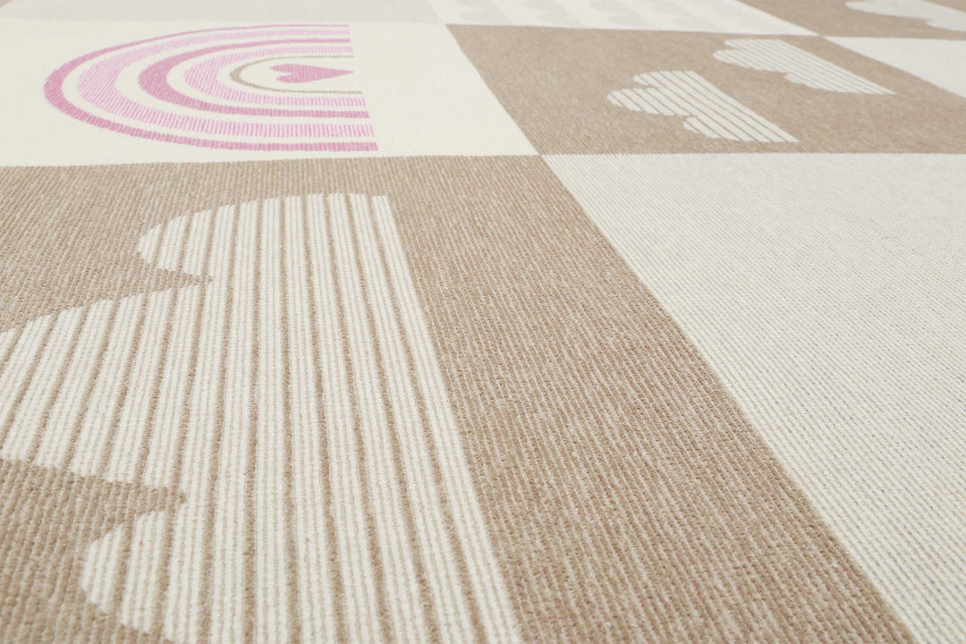 Lovely Rainbow Teppich beige Hochflor rechteckig