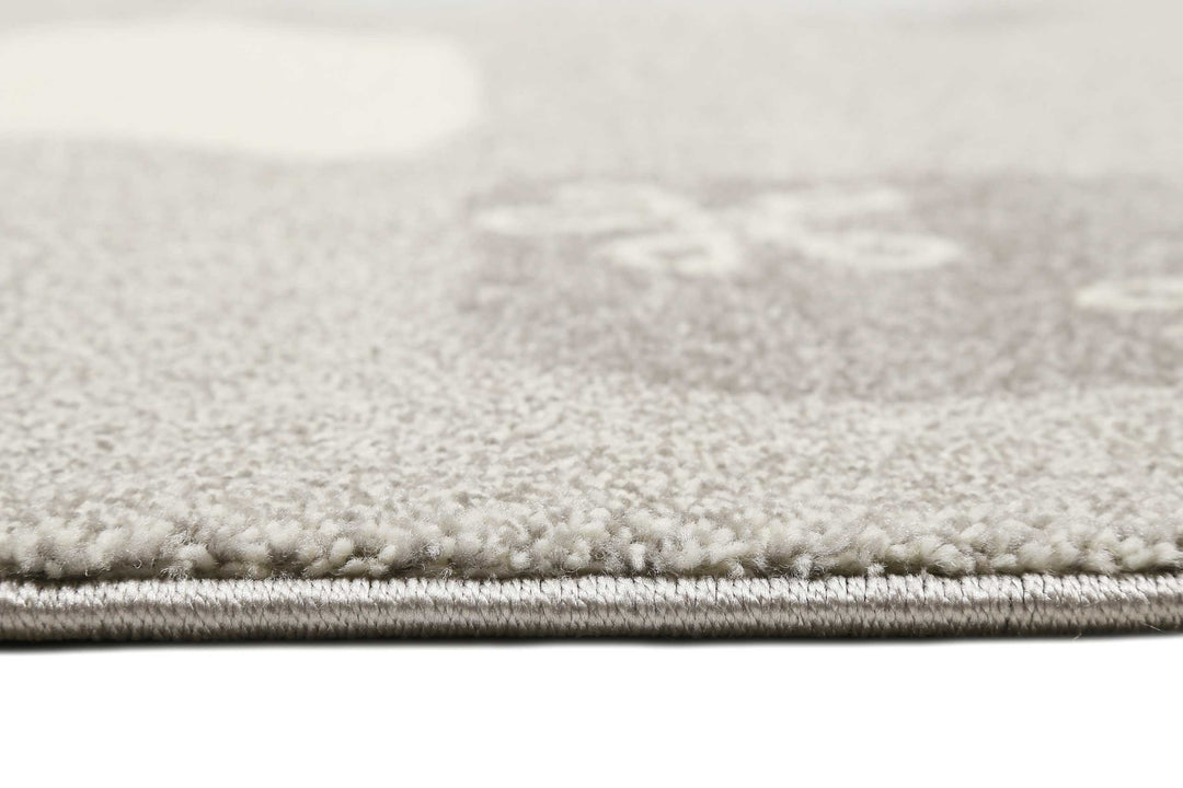 Lucky Zoo 2.0 Teppich grau Kurzflor rechteckig