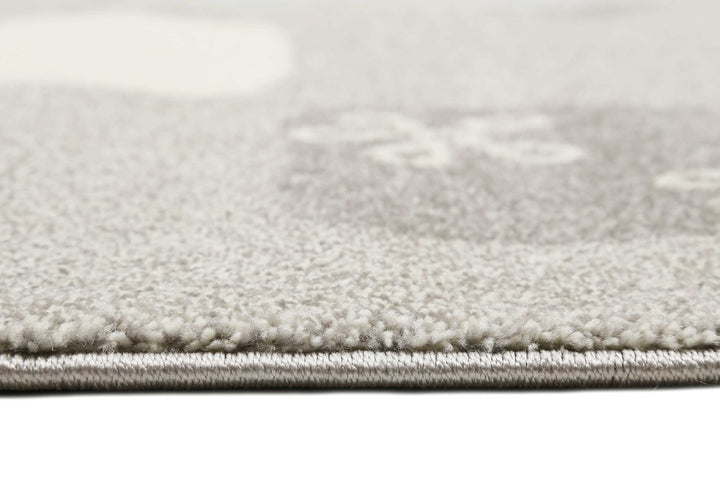 Lucky Zoo 2.0 Teppich grau Kurzflor rechteckig