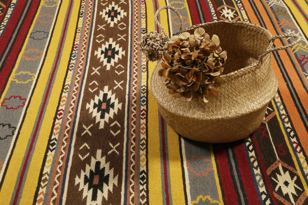 Mahal Teppich multicolor Kurzflor rechteckig