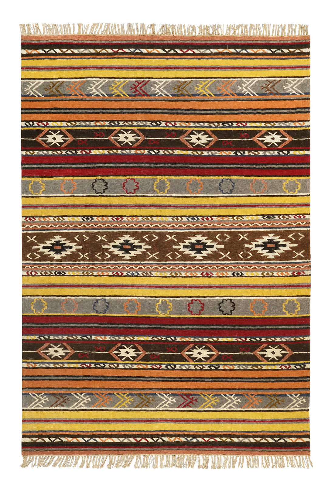 Mahal Teppich multicolor Kurzflor rechteckig