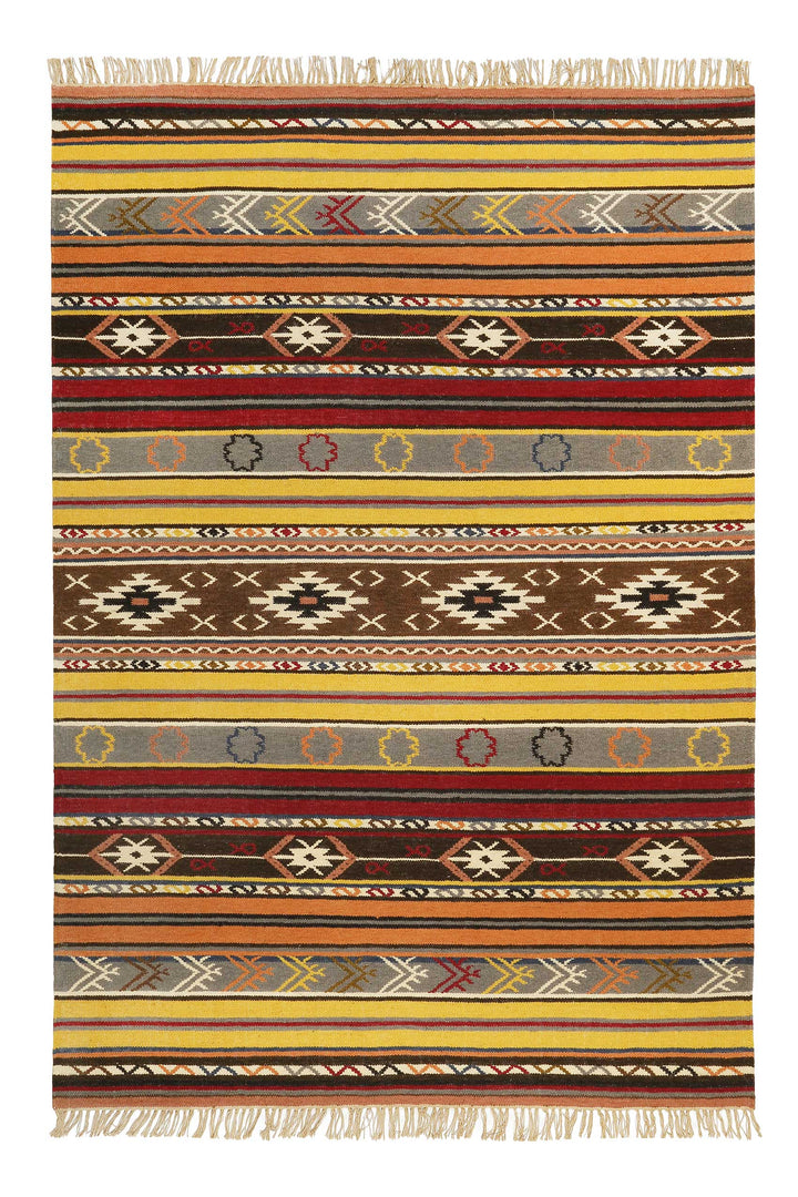 Mahal Teppich multicolor Kurzflor rechteckig