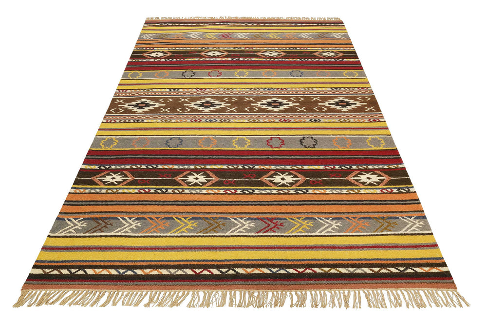 Mahal Teppich multicolor Kurzflor rechteckig