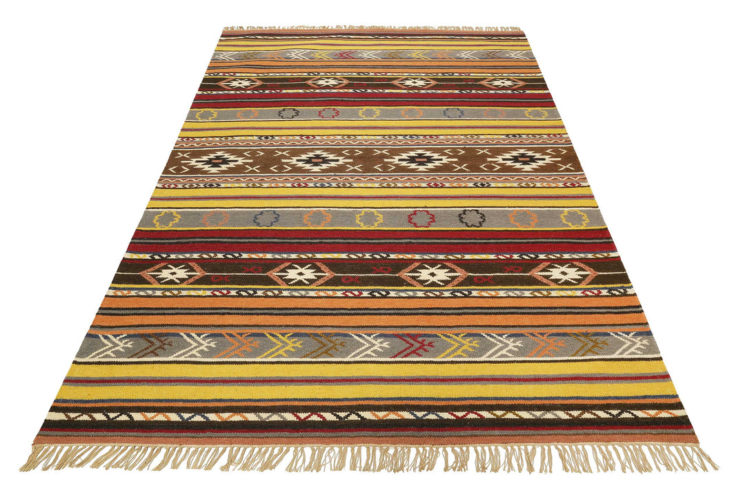 Mahal Teppich multicolor Kurzflor rechteckig