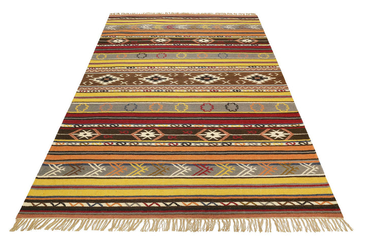 Mahal Teppich multicolor Kurzflor rechteckig