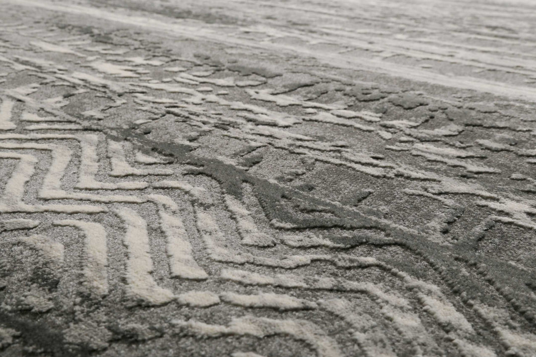 Makai Teppich grau Kurzflor rechteckig