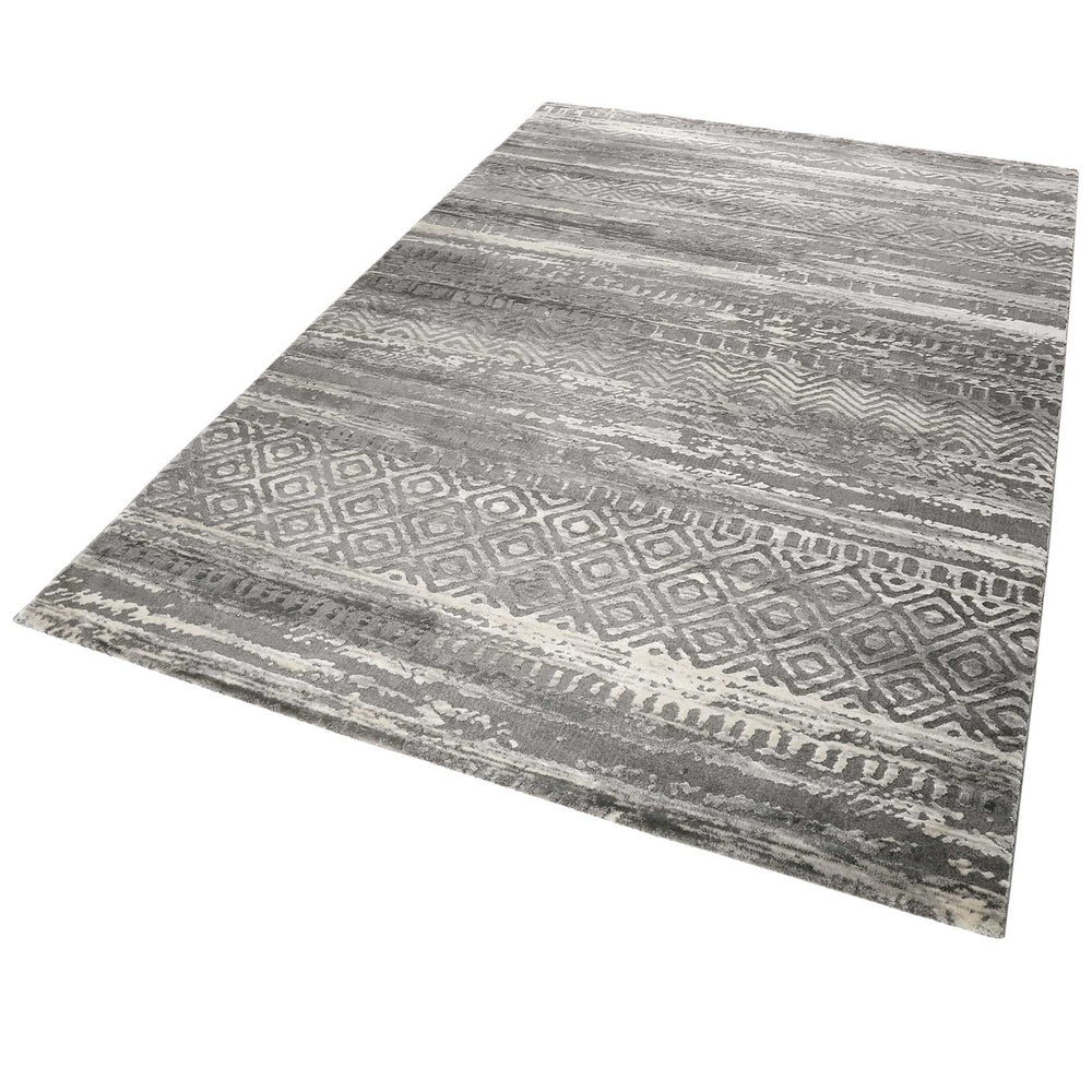 Makai Teppich grau Kurzflor rechteckig