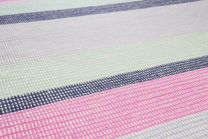 Makon Kelim Teppich grau Kurzflor rechteckig