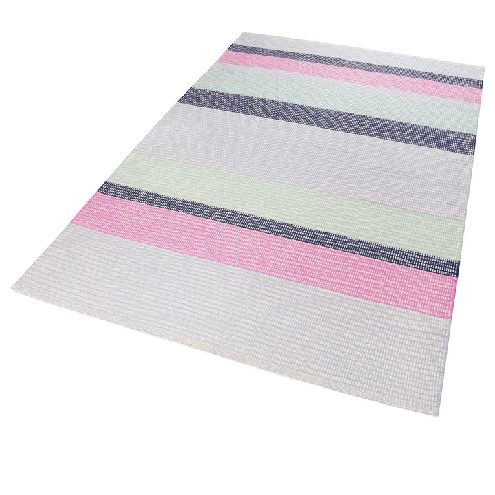 Makon Kelim Teppich grau Kurzflor rechteckig