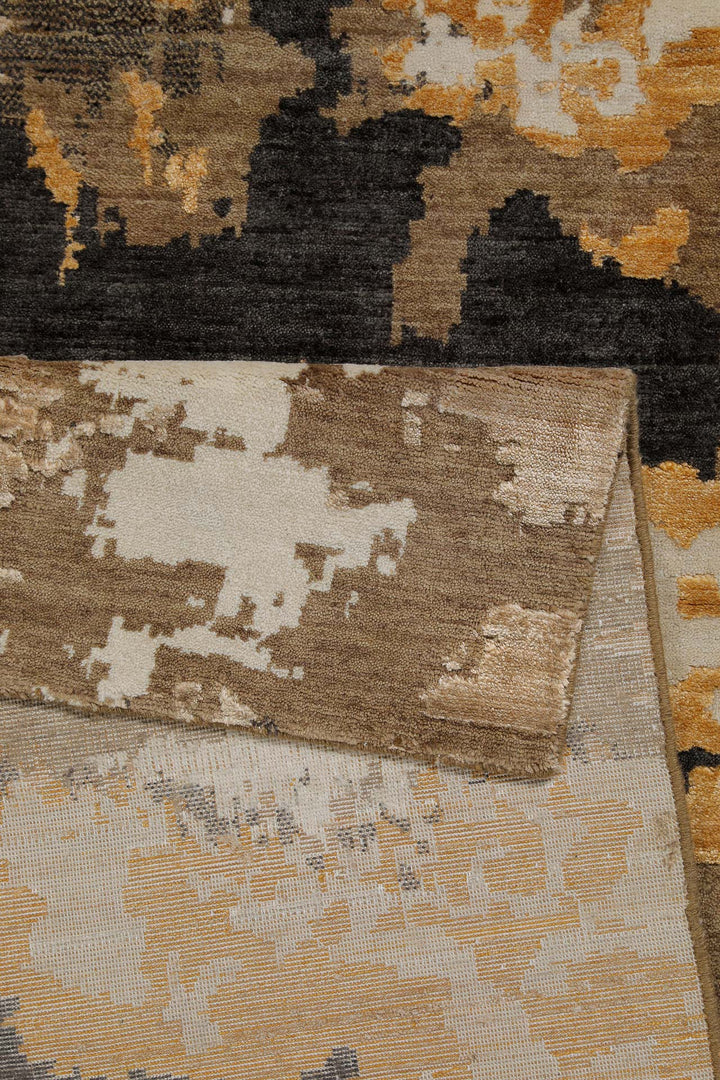 Manhattan Teppich gold Kurzflor rechteckig