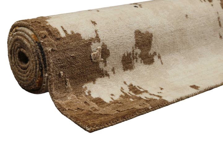 Manhattan Teppich gold Kurzflor rechteckig