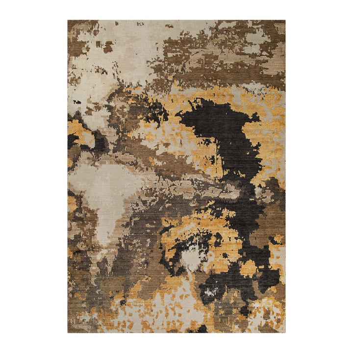 Manhattan Teppich gold Kurzflor rechteckig