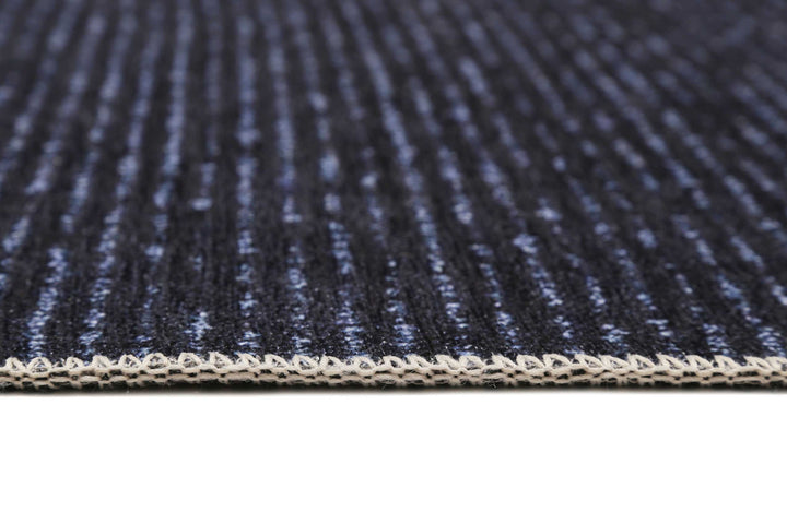 MARLY Teppich dunkelblau Kurzflor rechteckig