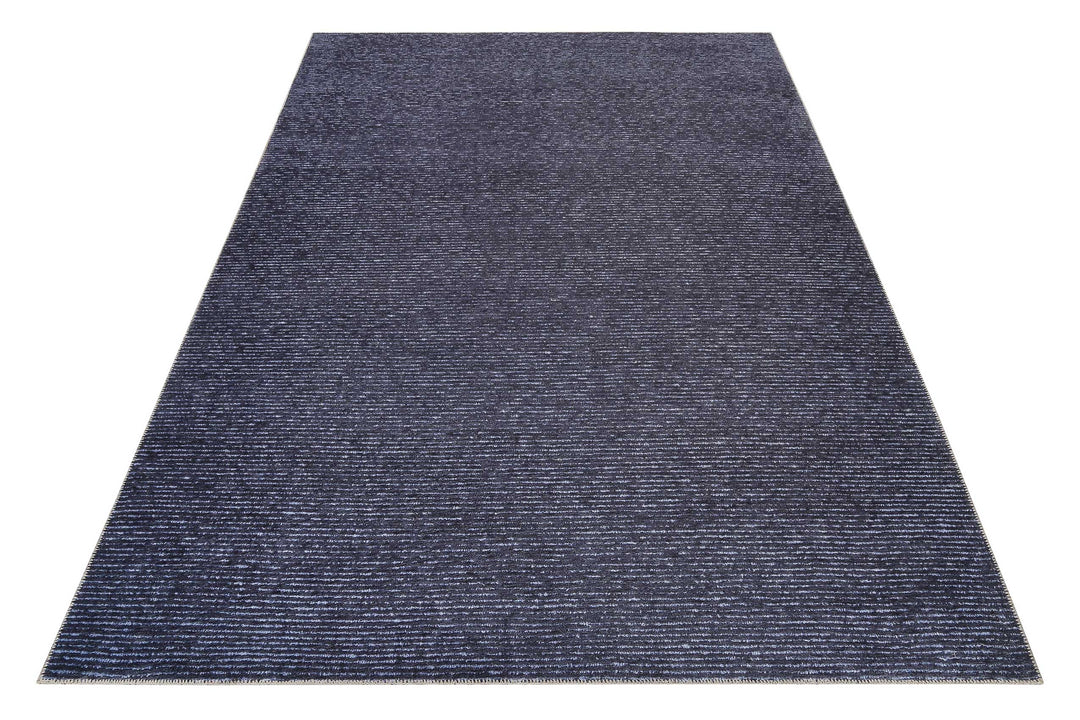 MARLY Teppich dunkelblau Kurzflor rechteckig