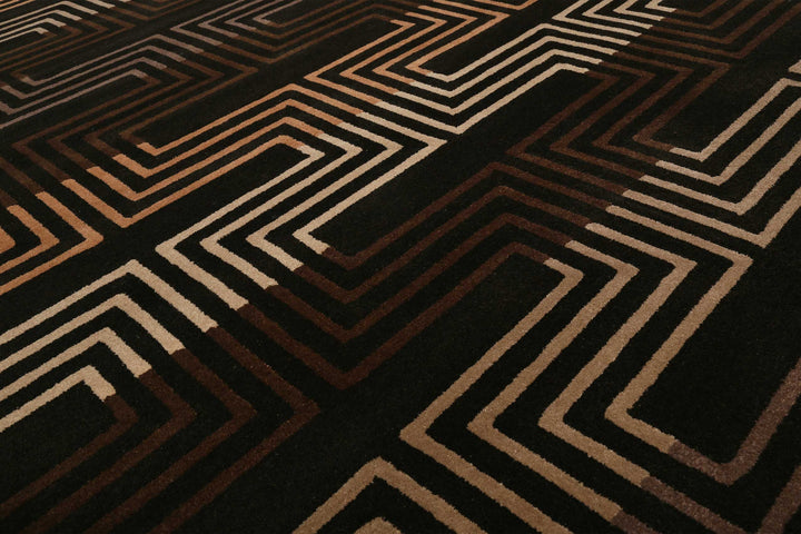 Matrix Teppich braun Kurzflor rechteckig