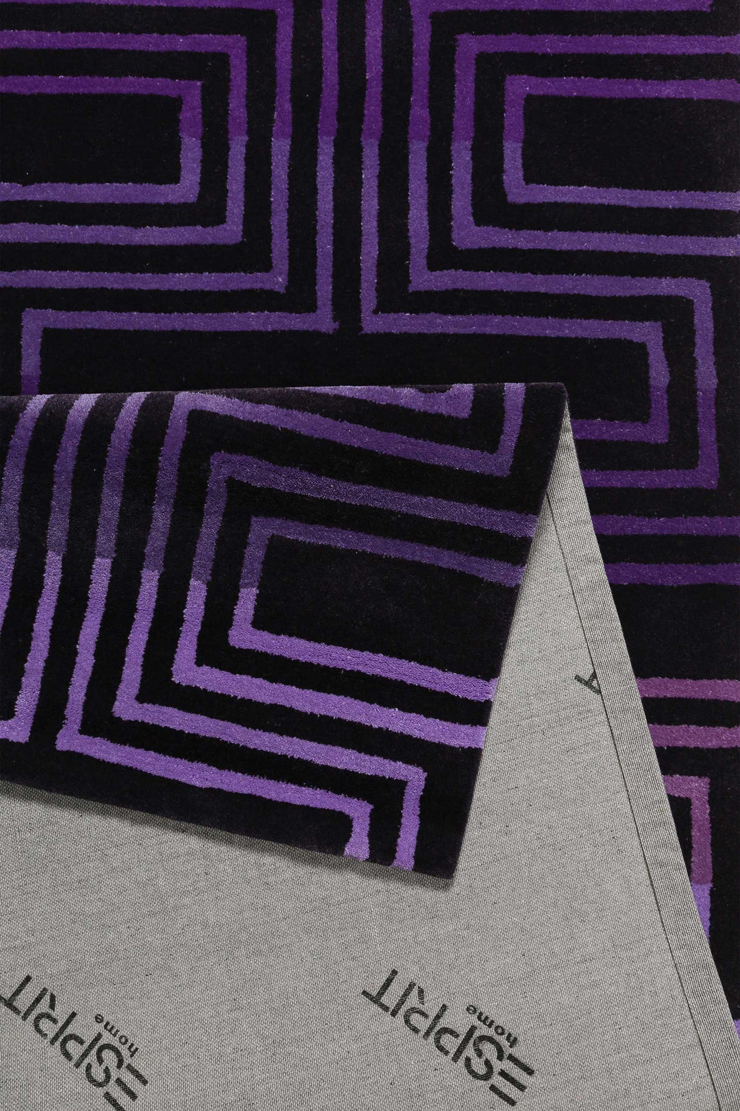 Matrix Teppich lila Kurzflor rechteckig