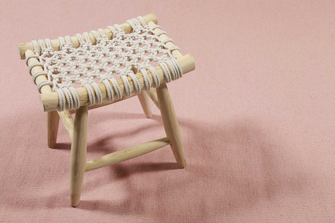 Maya Kelim 2.0 Teppich rosa Kurzflor rechteckig