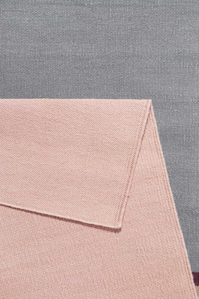Esprit Kelim Teppich Grau Rosa aus Baumwolle » Midas Kelim «