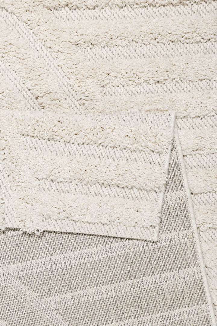 Miles Outdoor creme beige Kurzflor rechteckig